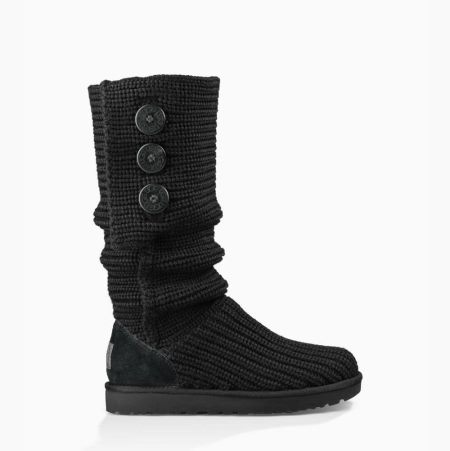 UGG Classic Cardy Black Boots for Women (ZENW86019)